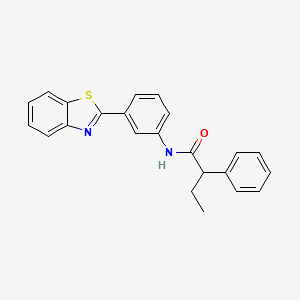 N-[3-(1,3-benzothiazol-2-yl)phenyl]-2-phenylbutanamide