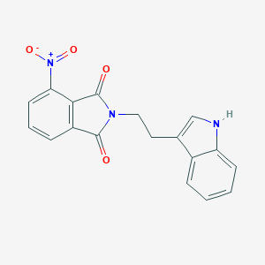 molecular formula C18H13N3O4 B420548 2-[2-(1H-indol-3-yl)ethyl]-4-nitro-1H-isoindole-1,3(2H)-dione CAS No. 293324-73-9