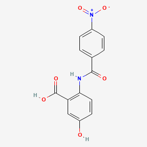 5-Hydroxy-2-{[(4-nitrophenyl)carbonyl]amino}benzoic acid