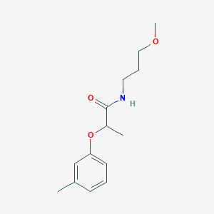 N-(3-methoxypropyl)-2-(3-methylphenoxy)propanamide