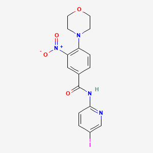 N-(5-iodo-2-pyridinyl)-4-(4-morpholinyl)-3-nitrobenzamide