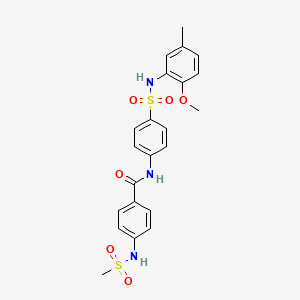 4-METHANESULFONAMIDO-N-{4-[(2-METHOXY-5-METHYLPHENYL)SULFAMOYL]PHENYL}BENZAMIDE