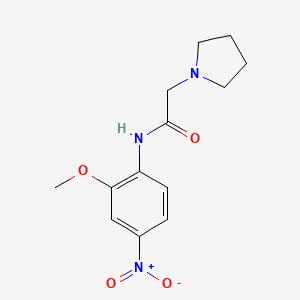 N-(2-methoxy-4-nitrophenyl)-2-(1-pyrrolidinyl)acetamide