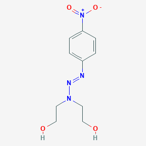 molecular formula C10H14N4O4 B420559 2-(1-(2-Hydroxyethyl)-3-{4-nitrophenyl}-2-triazenyl)ethanol 