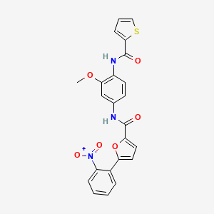 N-{3-methoxy-4-[(2-thienylcarbonyl)amino]phenyl}-5-(2-nitrophenyl)-2-furamide