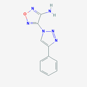 molecular formula C10H8N6O B420560 4-(4-phenyl-1H-1,2,3-triazol-1-yl)-1,2,5-oxadiazol-3-amine CAS No. 292836-23-8