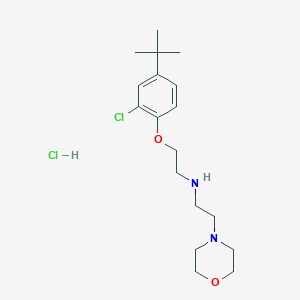 N-[2-(4-tert-butyl-2-chlorophenoxy)ethyl]-2-morpholin-4-ylethanamine;hydrochloride