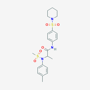 N~2~-(4-methylphenyl)-N~2~-(methylsulfonyl)-N~1~-[4-(1-piperidinylsulfonyl)phenyl]alaninamide