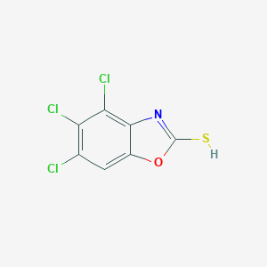 molecular formula C7H2Cl3NOS B420562 4,5,6-trichloro-1,3-benzoxazole-2-thiol 