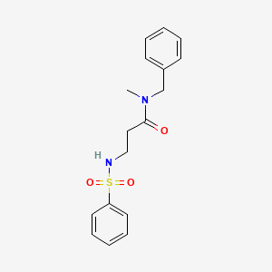 N~1~-benzyl-N~1~-methyl-N~3~-(phenylsulfonyl)-beta-alaninamide