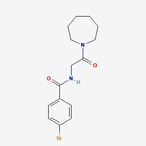 N-[2-(1-azepanyl)-2-oxoethyl]-4-bromobenzamide