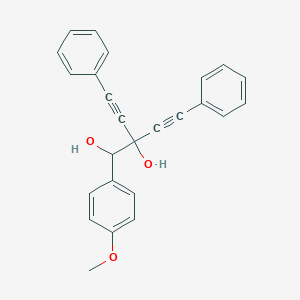 molecular formula C25H20O3 B420577 1-(4-Methoxyphenyl)-4-phenyl-2-(phenylethynyl)-3-butyne-1,2-diol 