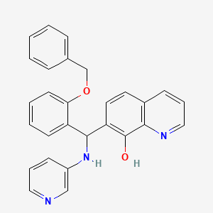 7-[(2-Phenylmethoxyphenyl)-(pyridin-3-ylamino)methyl]quinolin-8-ol