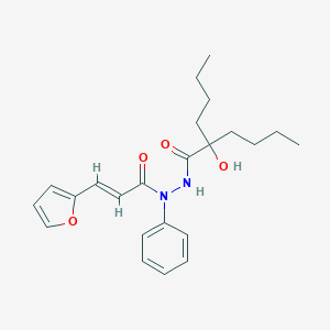 2-butyl-N'-[3-(2-furyl)acryloyl]-2-hydroxy-N'-phenylhexanohydrazide