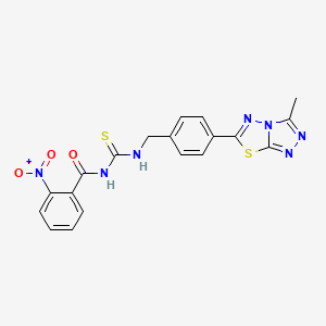 N-({[4-(3-methyl[1,2,4]triazolo[3,4-b][1,3,4]thiadiazol-6-yl)benzyl]amino}carbonothioyl)-2-nitrobenzamide