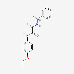 N-(4-ethoxyphenyl)-2-[(1-phenylethyl)amino]-2-thioxoacetamide