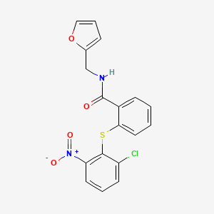 2-[(2-Chloro-6-nitrophenyl)sulfanyl]-N~1~-(2-furylmethyl)benzamide