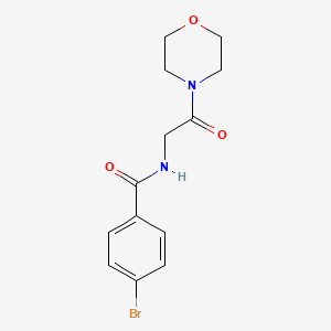 4-bromo-N-[2-(4-morpholinyl)-2-oxoethyl]benzamide