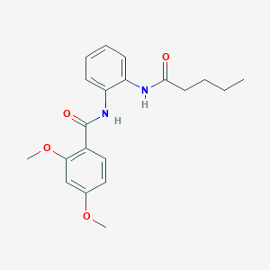 molecular formula C20H24N2O4 B4205888 2,4-dimethoxy-N-[2-(pentanoylamino)phenyl]benzamide 