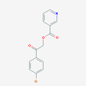 2-(4-Bromophenyl)-2-oxoethyl nicotinate