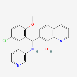 7-[(5-chloro-2-methoxyphenyl)(3-pyridinylamino)methyl]-8-quinolinol