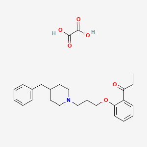 1-{2-[3-(4-benzyl-1-piperidinyl)propoxy]phenyl}-1-propanone oxalate