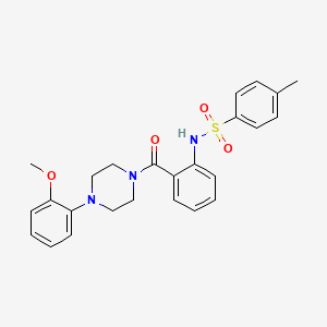 N-(2-{[4-(2-methoxyphenyl)-1-piperazinyl]carbonyl}phenyl)-4-methylbenzenesulfonamide