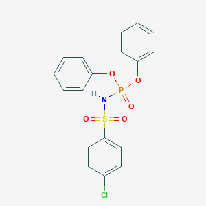 molecular formula C18H15ClNO5PS B420593 Diphenyl (4-chlorophenyl)sulfonylamidophosphate 