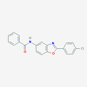 molecular formula C20H13ClN2O2 B420595 N-[2-(4-chlorophenyl)-1,3-benzoxazol-5-yl]benzamide CAS No. 312755-96-7