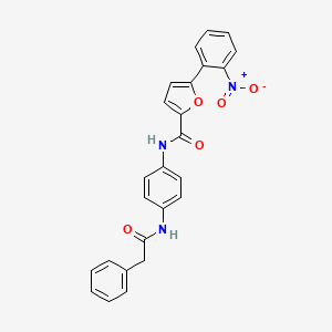 5-(2-nitrophenyl)-N-{4-[(phenylacetyl)amino]phenyl}-2-furamide