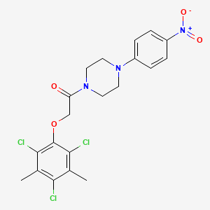 1-(4-nitrophenyl)-4-[(2,4,6-trichloro-3,5-dimethylphenoxy)acetyl]piperazine