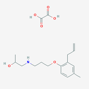 1-[3-(4-Methyl-2-prop-2-enylphenoxy)propylamino]propan-2-ol;oxalic acid