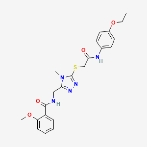 N-{[5-({2-[(4-ethoxyphenyl)amino]-2-oxoethyl}sulfanyl)-4-methyl-4H-1,2,4-triazol-3-yl]methyl}-2-methoxybenzamide