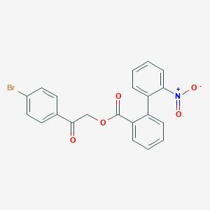 2-(4-BROMOPHENYL)-2-OXOETHYL 2'-NITRO-[1,1'-BIPHENYL]-2-CARBOXYLATE