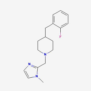 4-(2-fluorobenzyl)-1-[(1-methyl-1H-imidazol-2-yl)methyl]piperidine bis(trifluoroacetate)