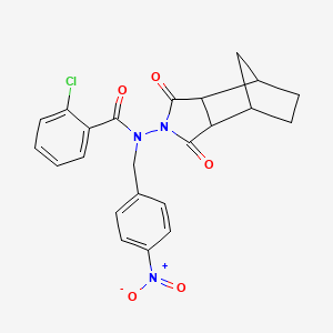 2-chloro-N-(1,3-dioxooctahydro-2H-4,7-methanoisoindol-2-yl)-N-(4-nitrobenzyl)benzamide