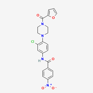 N-{3-chloro-4-[4-(2-furoyl)-1-piperazinyl]phenyl}-4-nitrobenzamide