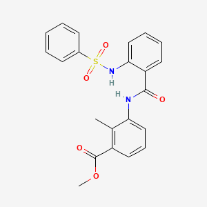 METHYL 3-(2-BENZENESULFONAMIDOBENZAMIDO)-2-METHYLBENZOATE