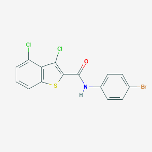 molecular formula C15H8BrCl2NOS B420617 N-(4-bromophenyl)-3,4-dichloro-1-benzothiophene-2-carboxamide 