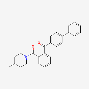 Biphenyl-4-YL{2-[(4-methylpiperidin-1-YL)carbonyl]phenyl}methanone