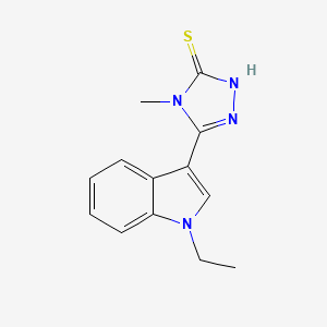 5-(1-ethyl-1H-indol-3-yl)-4-methyl-4H-1,2,4-triazole-3-thiol