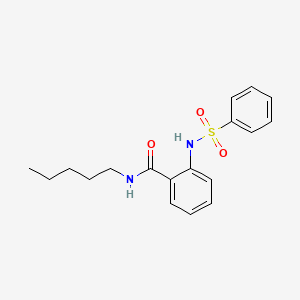 2-BENZENESULFONAMIDO-N-PENTYLBENZAMIDE