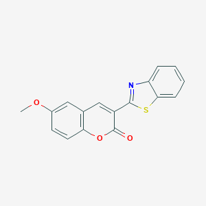 molecular formula C17H11NO3S B420626 3-(2-Benzothiazolyl)-6-methoxycoumarin CAS No. 245072-50-8