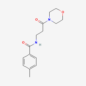 4-Methyl-N~1~-(3-morpholino-3-oxopropyl)benzamide