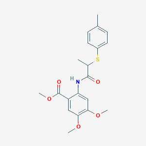 methyl 4,5-dimethoxy-2-({2-[(4-methylphenyl)thio]propanoyl}amino)benzoate