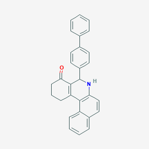 molecular formula C29H23NO B420629 5-[1,1'-biphenyl]-4-yl-2,3,5,6-tetrahydrobenzo[a]phenanthridin-4(1H)-one CAS No. 247138-51-8