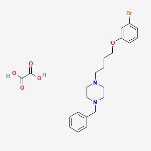 1-Benzyl-4-[4-(3-bromophenoxy)butyl]piperazine;oxalic acid