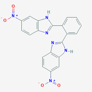 molecular formula C20H12N6O4 B420630 5-nitro-2-(2-{5-nitro-1H-benzimidazol-2-yl}phenyl)-1H-benzimidazole 