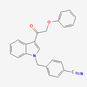 4-{[3-(phenoxyacetyl)-1H-indol-1-yl]methyl}benzonitrile