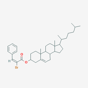 molecular formula C36H51BrO2 B420638 17-(1,5-dimethylhexyl)-10,13-dimethyl-2,3,4,7,8,9,10,11,12,13,14,15,16,17-tetradecahydro-1H-cyclopenta[a]phenanthren-3-yl 2-bromo-3-phenylacrylate 